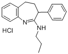 4,5-Dihydro-3-phenyl-2-(propylamino)-3H-1-benzazepine monohydrochlorid e CAS#: 28717-76-2