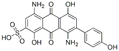 4,8-diamino-9,10-dihydro-1,5-dihydroxy-7-(4-hydroxyphenyl)-9,10-dioxoanthracene-2-sulphonic acid CAS#: 26869-99-8