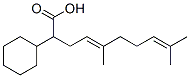 (4E)-2-cyclohexyl-5,9-dimethyl-deca-4,8-dienoic acid CAS#: 27783-27-3