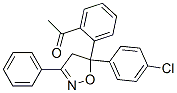 5-(2-Acetylphenyl)-5-(4-chlorophenyl)-3-phenyl-2-isoxazoline CAS#: 21326-94-3