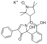 5-(2-CARBOXYPHENYL)-5-HYDROXY-1-((2,2,5,5-TETRAMETHYL-1-OXYPYRROLIDIN-3-YL)-METHYL)-3-PHENYL-2-PYRROLIN-4-ONE, POTASSIUM SALT CAS#: 216779-95-2