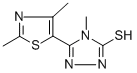 5-(2,4-DIMETHYLTHIAZOL-5-YL)-4-METHYL-4H-1,2,4-TRIAZOLE-3-THIOL CAS#: 263157-05-7