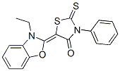 5-(3-ethyl-(3H)-benzoxazol-2-ylidene)-3-phenyl-2-thioxothiazolidin-4-one CAS#: 25962-16-7