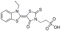 5-(3-ethylbenzothiazol-2(3H)-ylidene)-4-oxo-2-thioxothiazolidin-3-ethanesulphonic acid CAS#: 21584-13-4