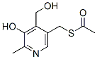 5-Acetylthiomethyl-3-hydroxy-2-methyl-4-pyridinemethanol CAS#: 21907-94-8