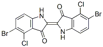 5-bromo-2-(5-bromo-4-chloro-1,3-dihydro-3-oxo-2H-indol-2-ylidene)-4-chloro-1,2-dihydro-3H-indol-3-one CAS#: 29245-44-1