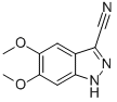5,6-DIMETHOXY-1H-INDAZOLE-3-CARBONITRILE CAS#: 29281-09-2