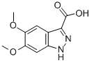 5,6-DIMETHOXY-1H-INDAZOLE-3-CARBOXYLIC ACID CAS#: 29281-07-0