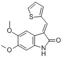 5,6-Dimethoxy-3-(2-thienylmethylidene)-1H-indolin-2-one CAS#: 259654-77-8