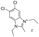 5,6-dichloro-1,3-diethyl-2-methyl-1H-benzimidazolium iodide CAS#: 24351-12-0
