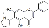 5,7-Dihydroxy-6-(1-methyl-2-pyrrolidinyl)flavone CAS#: 2255-62-1