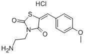 (5E)-3-(2-AMINOETHYL)-5-(4-METHOXYBENZYLIDENE)-1,3-THIAZOLIDINE-2,4-DIONE HYDROCHLORIDE CAS#: 100795-92-4