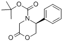 (5S)-N-(tert-Butoxycarbonyl)-3,4,5,6-tetrahydro-5-phenyl-4(H)-1,4-oxazin-2-one CAS#: 220077-24-7