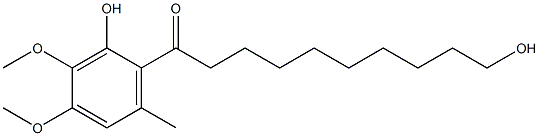 6-(10-hydroxydecanoyl)-2,3-dimethoxy-5-methylphenol CAS#: 104966-97-4