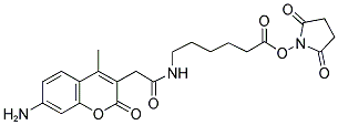 6-((7-AMINO-4-METHYLCOUMARIN-3-ACETYL)AMINO)HEXANOIC ACID, SUCCINIMIDYL ESTER CAS#: 216309-02-3