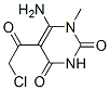 6-AMINO-5-(CHLOROACETYL)-1-METHYLPYRIMIDINE-2,4(1H,3H)-DIONE CAS#: 22365-19-1