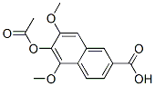 6-Acetyloxy-5,7-dimethoxy-2-naphthoic acid CAS#: 23673-54-3