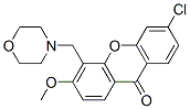 6-Chloro-3-methoxy-4-(morpholinomethyl)-9H-xanthen-9-one CAS#: 26207-25-0