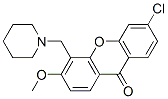 6-Chloro-3-methoxy-4-(piperidinomethyl)-9H-xanthen-9-one CAS#: 27500-75-0