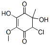 (-)-6-Chloro-3,5-dihydroxy-2-methoxy-5-methyl-2-cyclohexene-1,4-dione CAS#: 28068-30-6