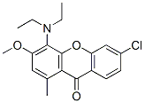 6-Chloro-4-(diethylamino)methyl-3-methoxy-9H-xanthen-9-one CAS#: 27500-74-9