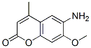 6-amino-7-methoxy-4-methyl-chromen-2-one CAS#: 29001-27-2