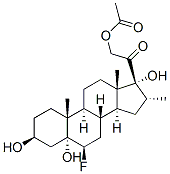 6beta-fluoro-3beta,5alpha,17,21-tetrahydroxy-16alpha-methylpregnan-20-one 21-acetate CAS#: 2353-58-4