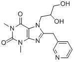 7-(2,3-Dihydroxypropyl)-8-(3-pyridylmethyl)-3,7-dihydro-1,3-dimethyl-1H-purine-2,6-dione CAS#: 28345-97-3