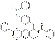 7-Isoquinolinol, 2-benzoyl-1,2,3,4-tetrahydro-1-(p-hydroxybenzyl)-6-methoxy-, dibenzoate (ester), ()- (8CI) CAS#: 19442-66-1