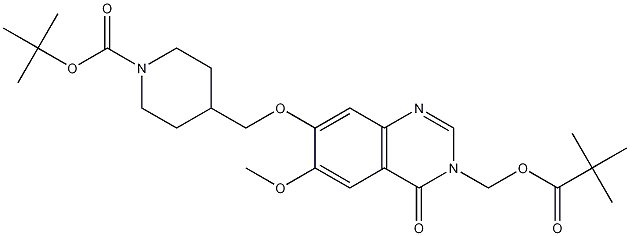 7-(N-tert-Butoxycarbonylpiperidin-4-ylmethoxy)-6-methoxy-3-pivaloyloxymethyl-3,4-dihydroquinazolin-4-one CAS#: 264208-86-8