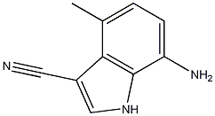 7-amino-4-methyl-1H-indole-3-carbonitrile CAS#: 289483-87-0