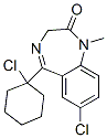 7-chloro-5-(1-chlorocyclohexyl)-1,3-dihydro-1-methyl-2H-1,4-benzodiazepin-2-one CAS#: 28781-62-6