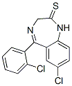 7-chloro 5-(2-chlorophenyl)-1,3-dihydro-2H-(1,4)-benzodiazepine-2-thione CAS#: 2894-71-5