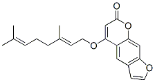 7H-Furo(3,2-g)benzopyran-7-one, 5-((3,7-dimethyl-2,6-octadienyl)oxy)-, (E)- CAS#: 23930-02-1