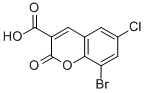8-BROMO-6-CHLORO-2-OXO-2H-CHROMENE-3-CARBOXYLIC ACID CAS#: 213749-64-5