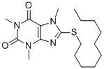 8-(Decylthio)-3,7-dihydro-1,3,7-trimethyl-1H-purine-2,6-dione CAS#: 25837-26-7