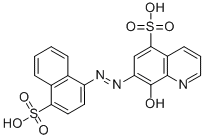 8-Hydroxy-7-((4-sulfo-1-naphthyl)azo)quinoline-5-sulfonic acid CAS#: 117-87-3