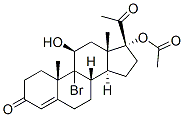 9-bromo-11beta,17-dihydroxypregn-4-ene-3,20-dione 17-acetate CAS#: 24320-15-8