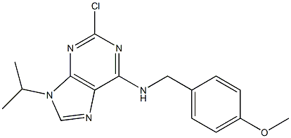 9H-Purin-6-aMine, 2-chloro-N-[(4-Methoxyphenyl)Methyl]-9-(1-Methylethyl)- CAS#: 203436-13-9