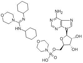 ADENOSINE 5'-MONOPHOSPHO-MORPHOLIDATE 4-MORPHOLINE-N,N'-DICYCLOHEXYLCARBOXAMIDINE SALT CAS#: 24558-92-7