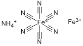 AMMONIUM IRON (III) HEXACYANOFERRATE (II) CAS#: 25869-00-5