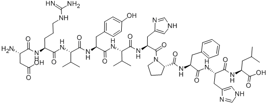 ASP-ARG-VAL-TYR-VAL-HIS-PRO-PHE-HIS-LEU CAS#: 484-43-5