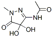 Acetamide, N-(4,5-dihydro-4,4-dihydroxy-1-methyl-5-oxo-1H-pyrazol-3-yl)- CAS#: 221325-72-0