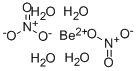BERYLLIUMNITRATETETRAHYDRATE CAS#: 13510-48-0