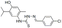 Benzaldehyde, p-chloro-, 4-(5-hydroxycarvacryl)-3-thiosemicarbazone CAS#: 13176-80-2