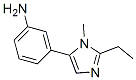 Benzenamine, 3-(2-ethyl-1-methyl-1H-imidazol-5-yl)- (9CI) CAS#: 252928-68-0