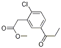 Benzeneacetic acid, 2-chloro-5-(1-oxopropyl)-, methyl ester CAS#: 103918-71-4