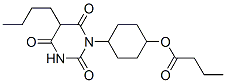 Butanoic acid 4-(hexahydro-5-butyl-2,4,6-trioxopyrimidin-1-yl)cyclohexyl ester CAS#: 21330-96-1