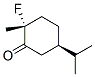 Cyclohexanone, 2-fluoro-2-methyl-5-(1-methylethyl)-, (2R,5R)- (9CI) CAS#: 272114-52-0