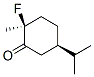 Cyclohexanone, 2-fluoro-2-methyl-5-(1-methylethyl)-, (2S,5R)- (9CI) CAS#: 272114-51-9